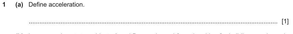 Define acceleration.